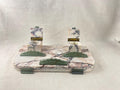 Art Deco Calacatta Viola Marble Double Inkwell, Large Italian Desk Set, 1920s