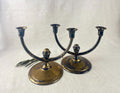 Paire de candélabres Art déco à deux bras - Holger Frederiksen, finition bronze d'art