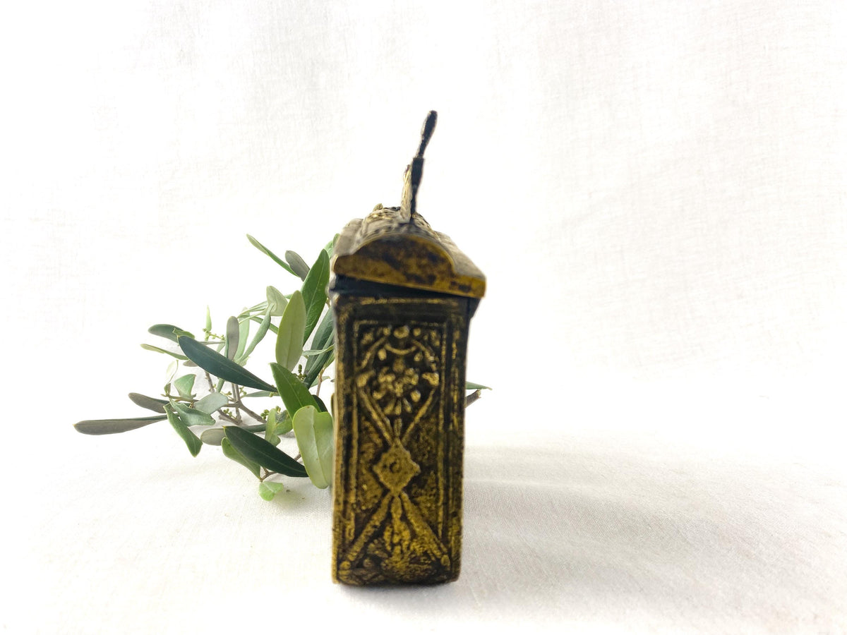 Antique Ottoman Tombac Palaska- Fire Gilded, Hallmarked, Finial Camel Motif-19th Century