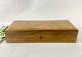 Caja antigua para guantes de Sorrento - Madera de olivo - Golondrinas pintadas a mano - Art Nouveau