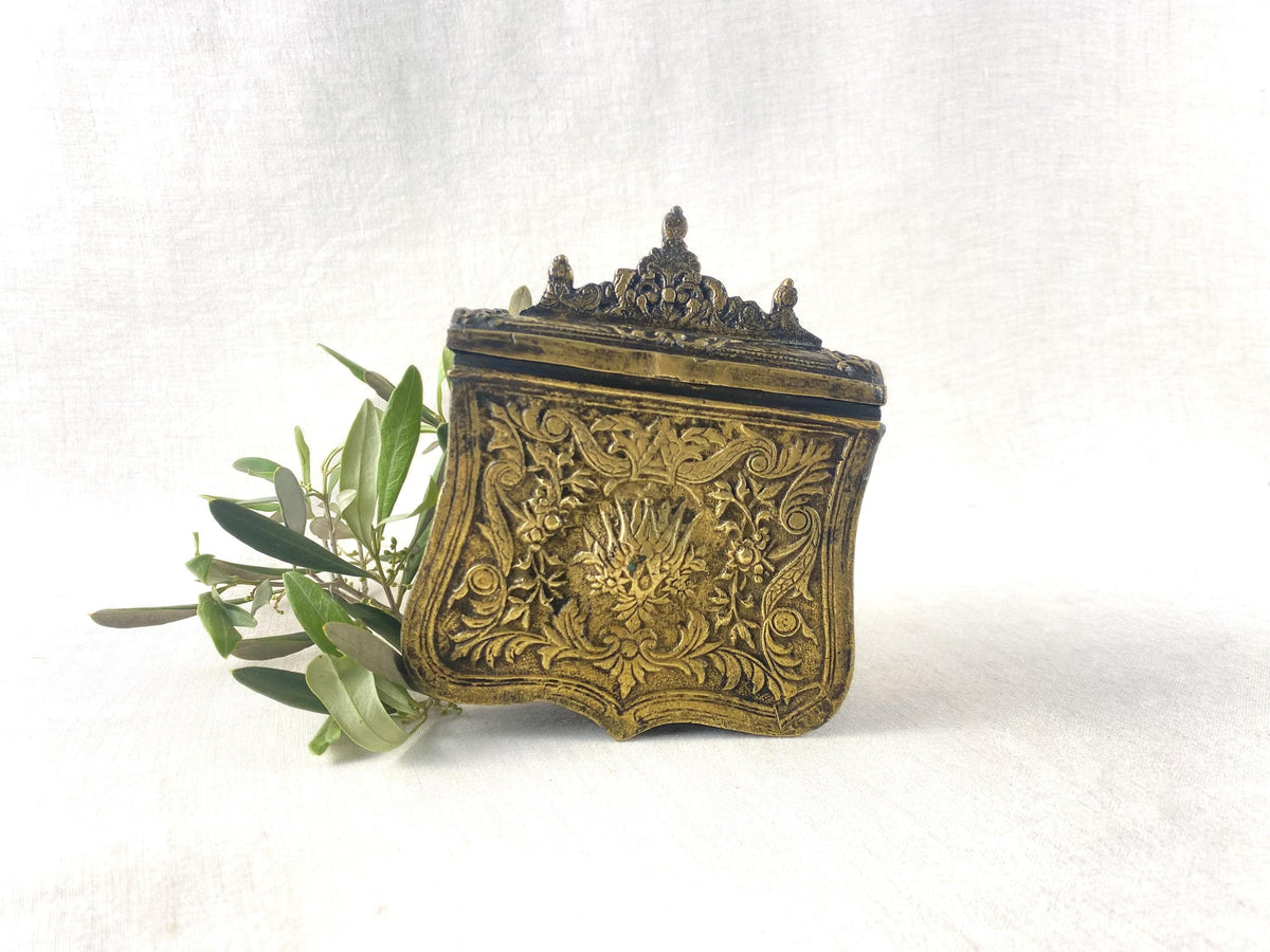 Antique Ottoman Tombac Palaska- Fire Gilded, Hallmarked, Finial Camel Motif-19th Century