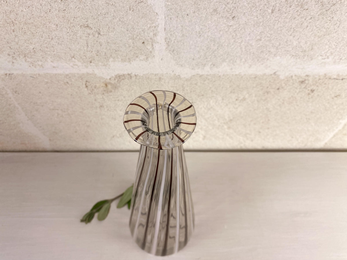 Vase en verre Murano Mezza Filigrana – Aureliano Toso, Dino Martens, art verrier italien du milieu du XXe siècle