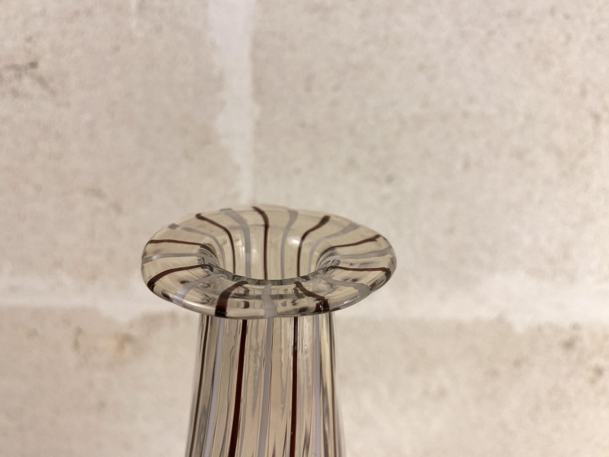 Vase en verre Murano Mezza Filigrana – Aureliano Toso, Dino Martens, art verrier italien du milieu du XXe siècle
