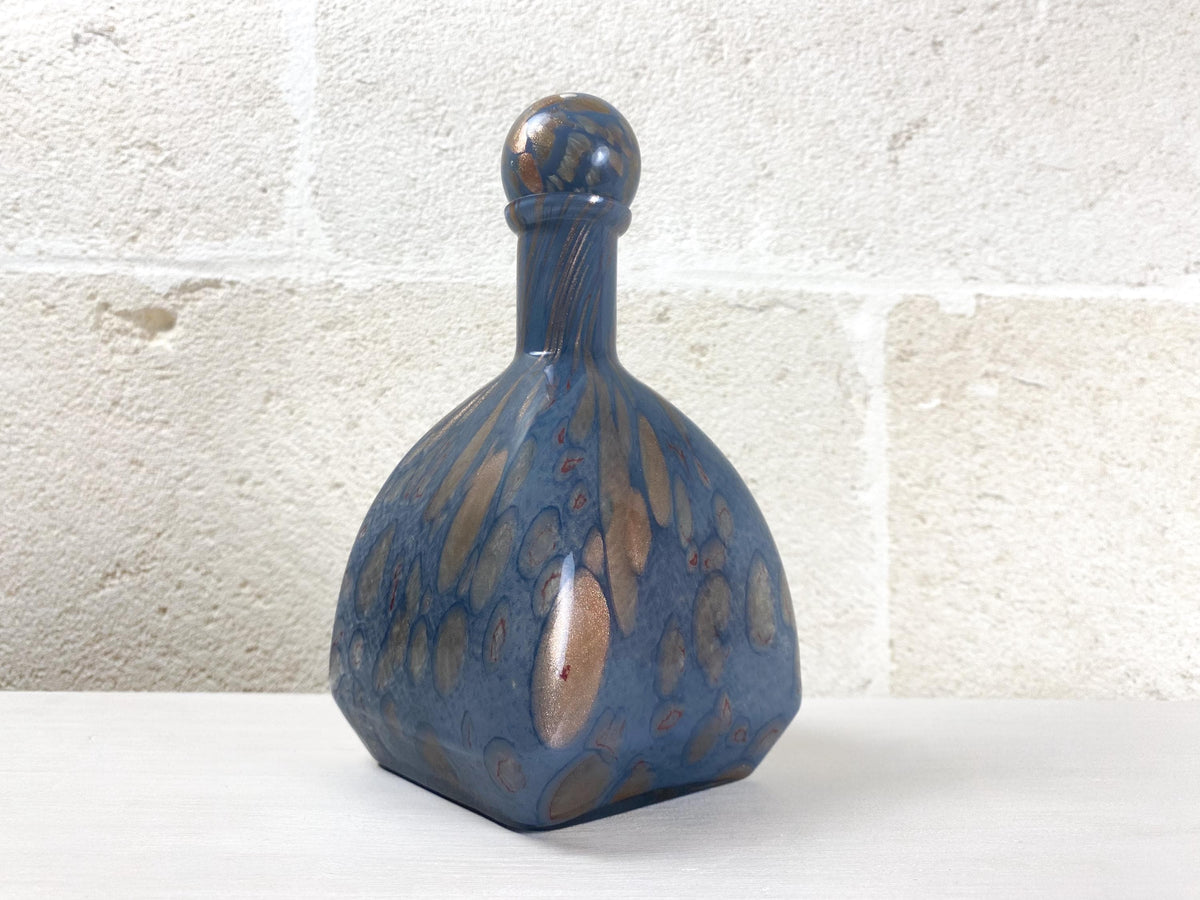 Carafe signée en verre d'art de Murano à l'aventurine par Giuliano De Mio, Italie