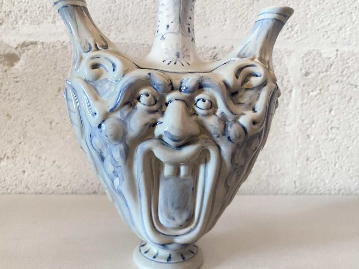 Hand-Painted Mancioli ‘Collezione Medicea’ Grotesque Vase - Limited Edition Replica of a Renaissance Florentine Original