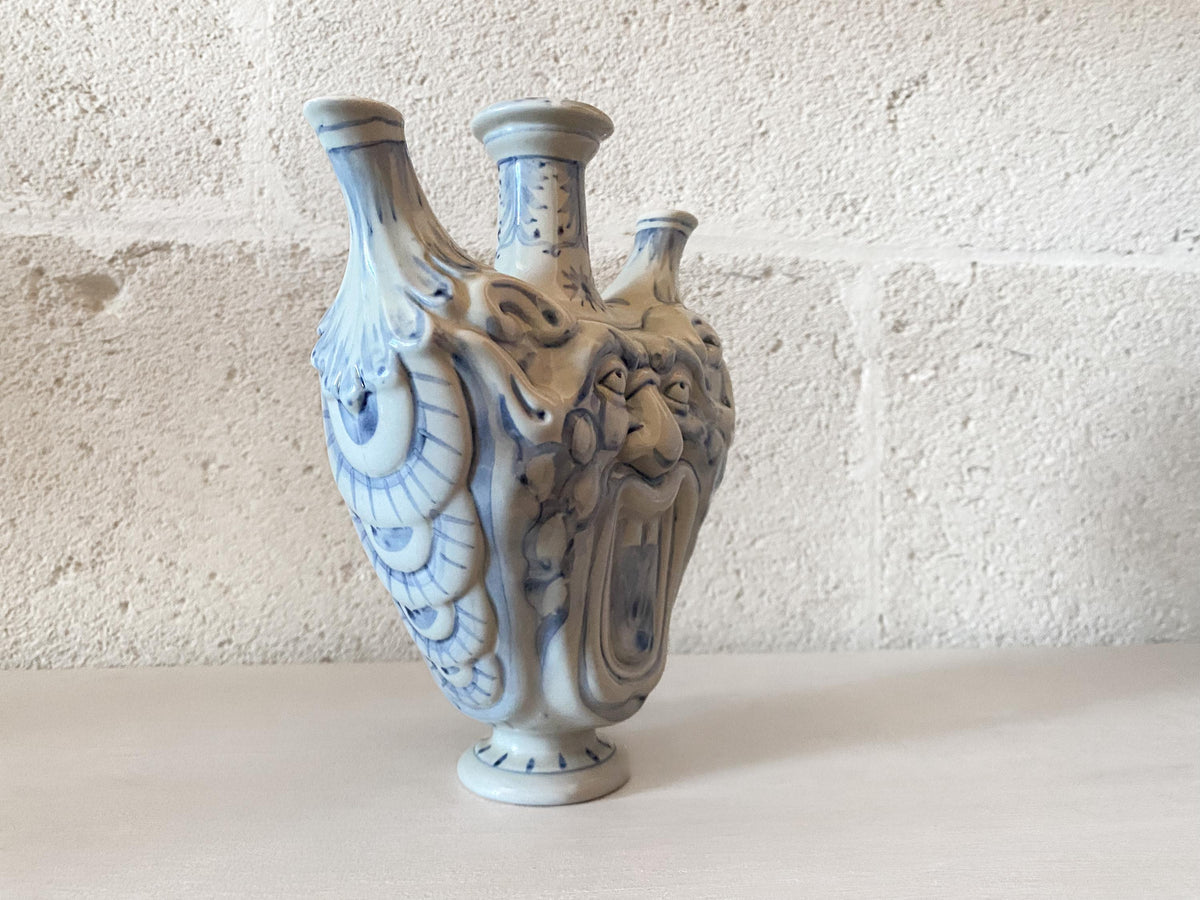 Hand-Painted Mancioli ‘Collezione Medicea’ Grotesque Vase - Limited Edition Replica of a Renaissance Florentine Original