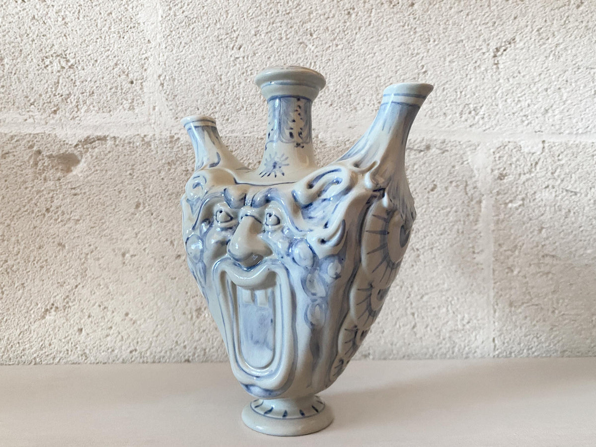 Hand-Painted Mancioli ‘Collezione Medicea’ Grotesque Vase - Limited Edition Replica of a Renaissance Florentine Original