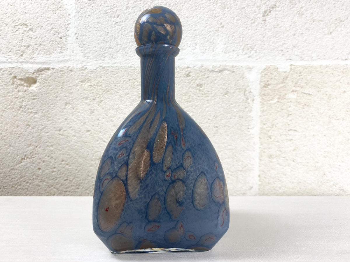 Carafe signée en verre d'art de Murano à l'aventurine par Giuliano De Mio, Italie