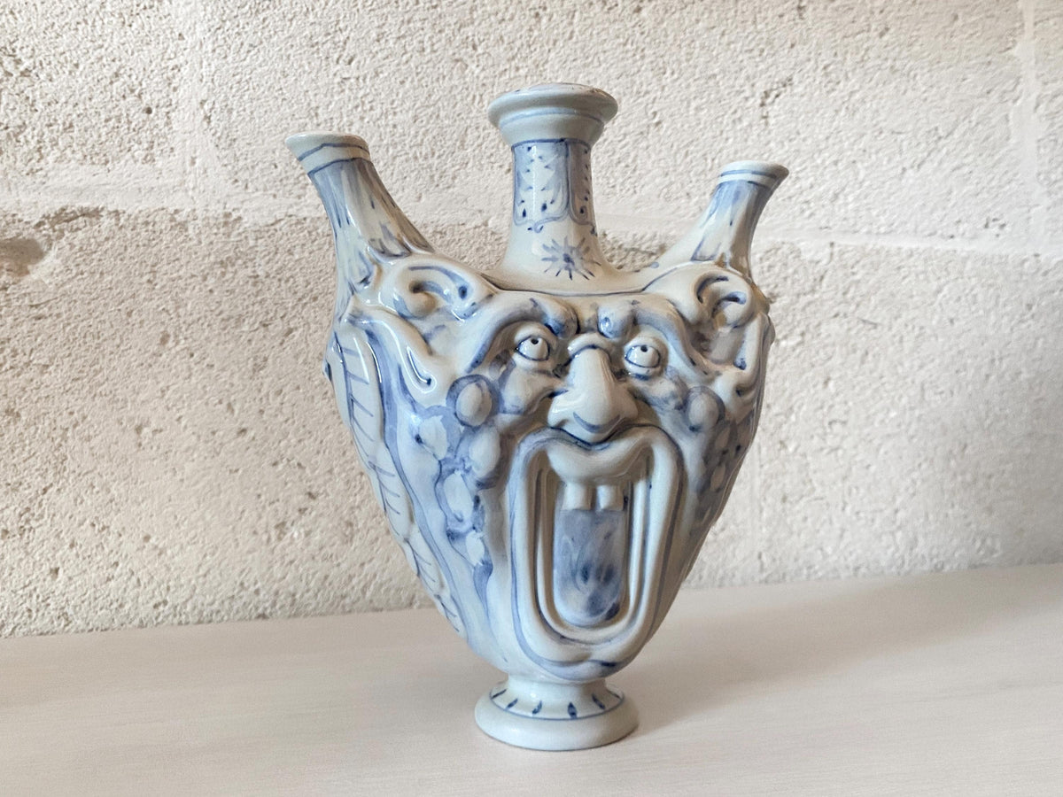 Hand-Painted Mancioli ‘Collezione Medicea’ Grotesque Vase - Limited Edition Replica of a Renaissance Florentine Original