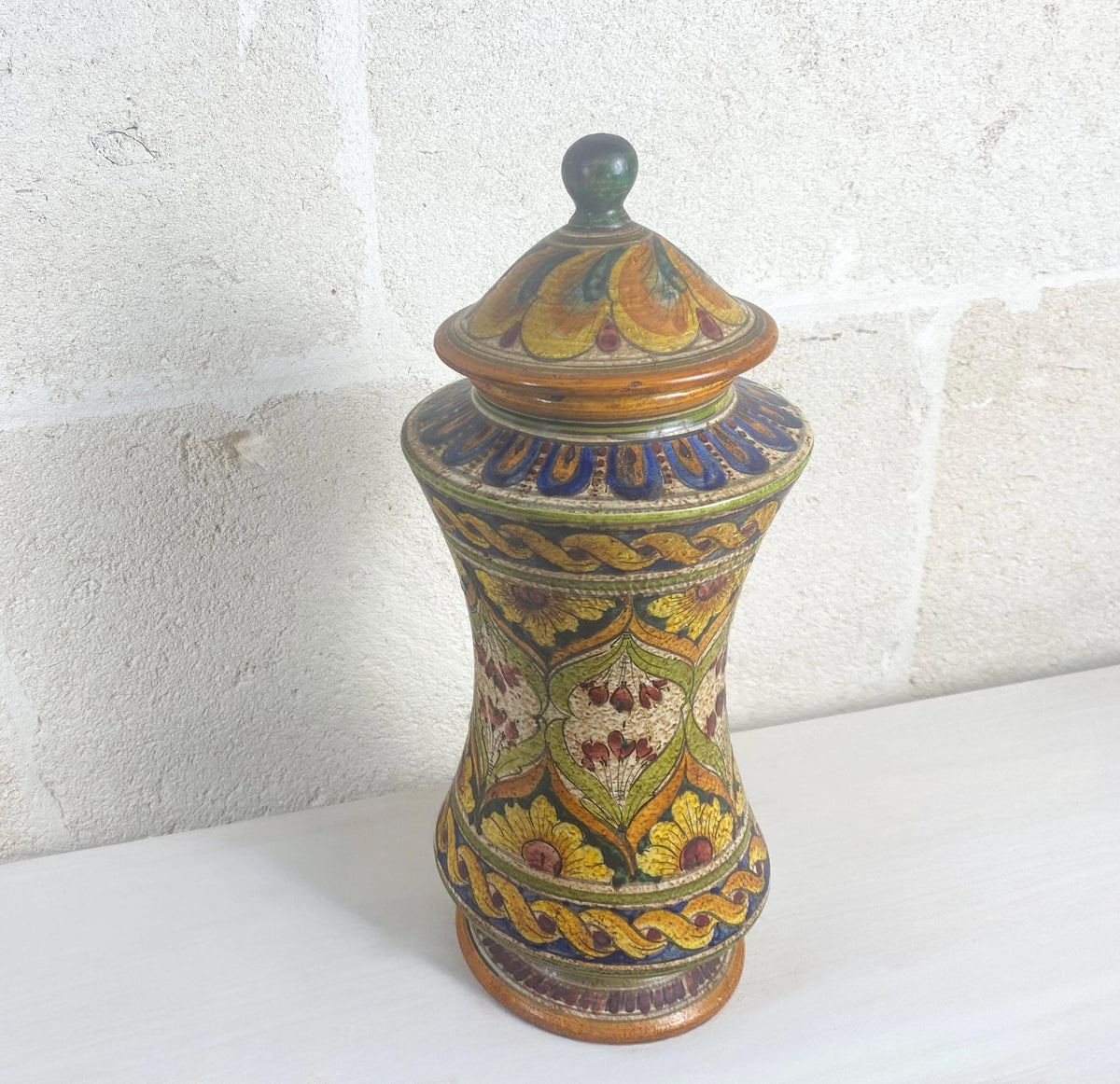 Monumental Majolica Apothecary Jar | Giotto Giannoni Tuscan Ceramic (c. 1945-1955)