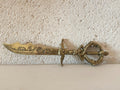 Vintage Venetian Brass Letter Opener I Venezia Desk Accessory