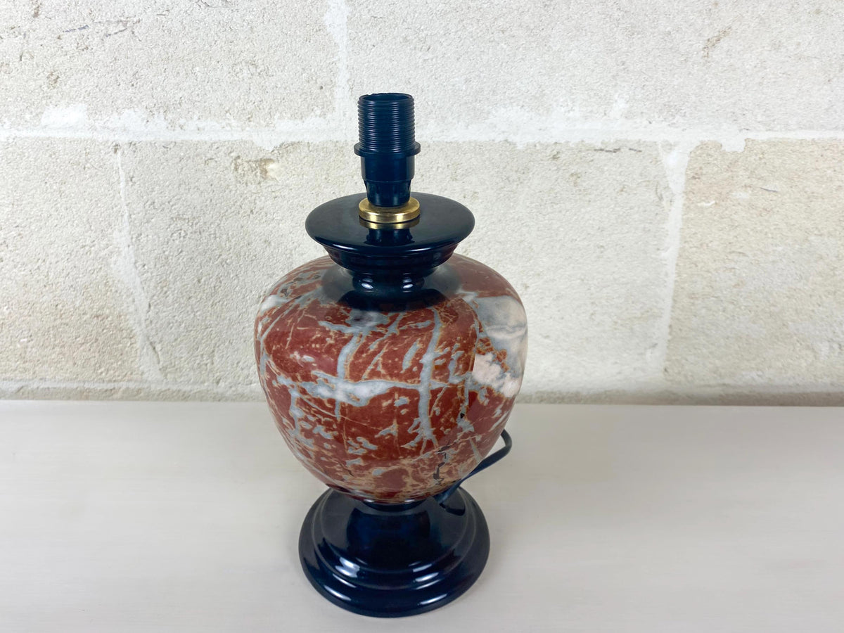 Attribué à Tommaso Barbi pour B Ceramiche | Lampe en céramique façon marbre Versailles