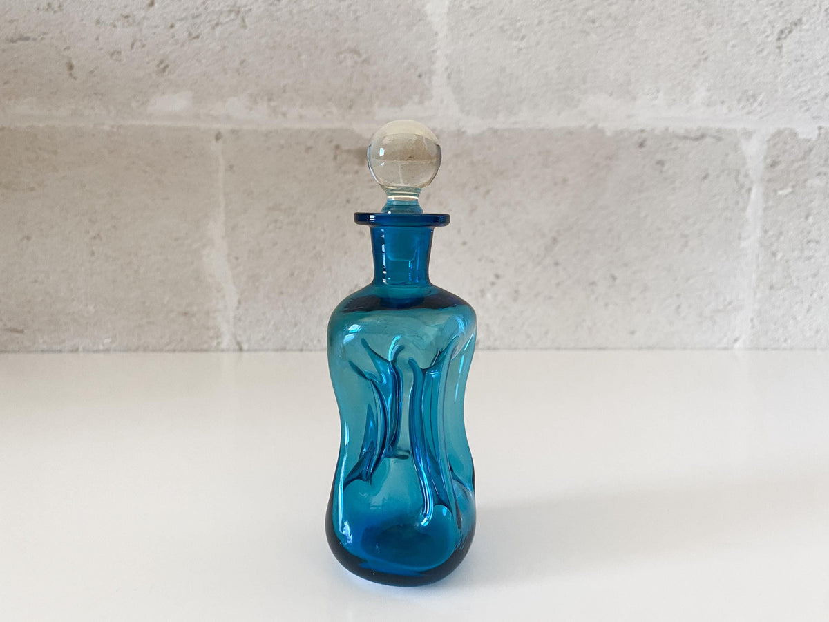 Carafe en verre soufflé à la bouche Holmegaard Kluk Kluk, Jacob E. Bang, 17 cm