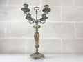Large Vintage Italian Onyx Four-Arm Candelabrum, Neoclassical Revival