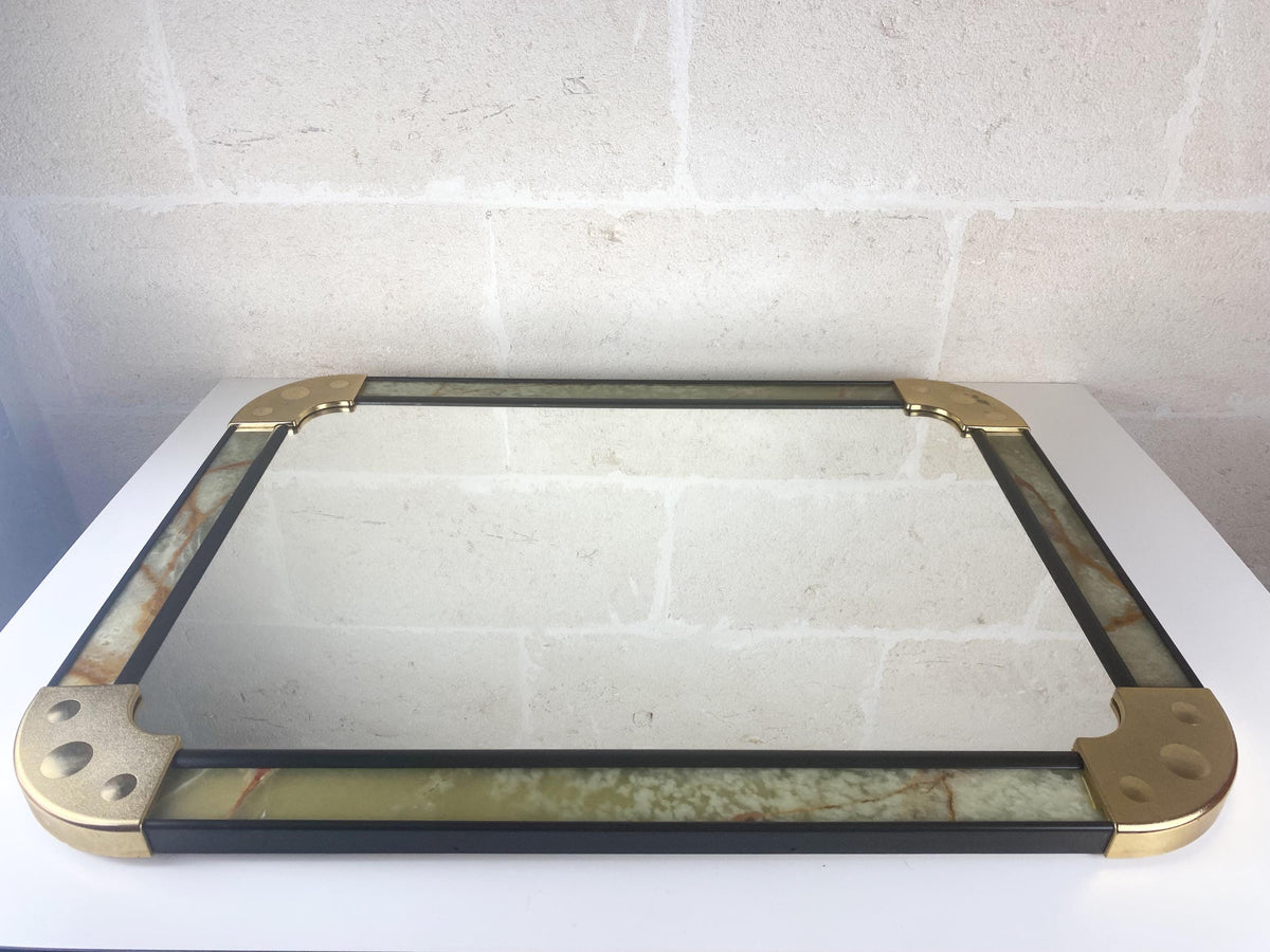 Ensemble de salle de bain italien des années 1960 en onyx vert, set complet de 12 pièces style Space Age, Mid-Century Modern