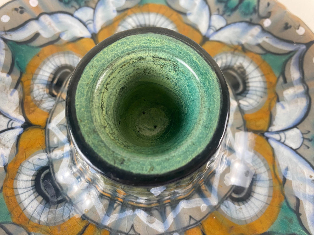 Italian Art Deco Ceramic Inkwell – Ferruccio Mengaroni, Hand-Painted M.A.P Majolica, 1926