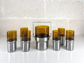 Vintage Italian PRAN Ice Bucket & 6 Glasses – 1970s Space Age Barware Set