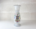 Grand vase ancien en verre opalin de style Bristol – Vase victorien à motifs floraux soufflé à la bouche