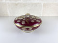 Vintage Rosenthal Lidded Box, 1933 Design, Art Deco Winifred 1950s, Burgundy Gold